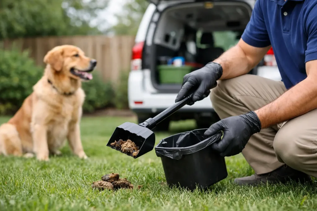How Does Pooper Scooper Service Work?