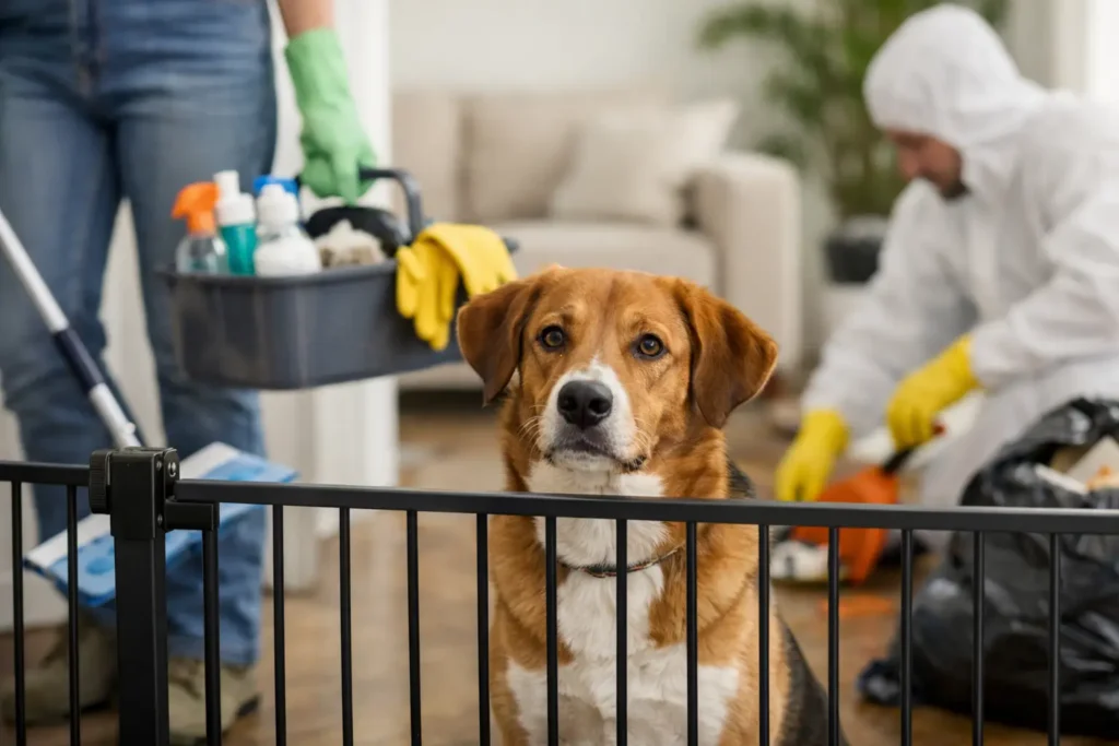 How to Keep Dogs Safe During Cleanup at Home
