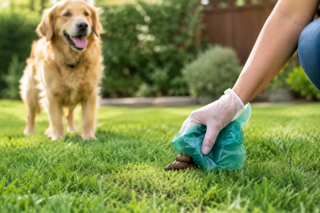 How to Remove Dog Feces Safely From Your Yard